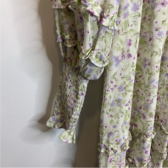 Floral Print Long Sleeve Dress - Picture 7 of 8